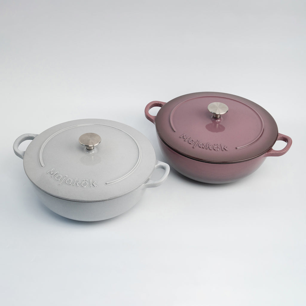 Mojakök 28cm Enameled Cast Iron Dutch Oven 5QT - Gray