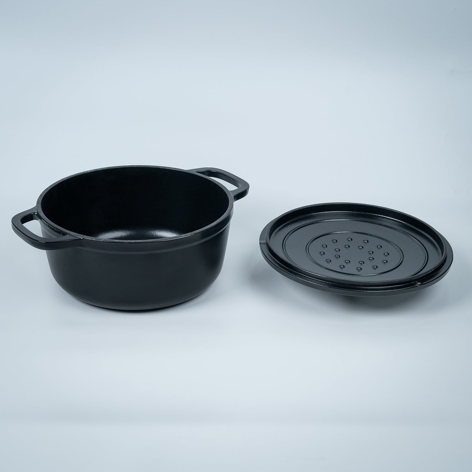 Mojakök 23cm Enameled Cast Iron Dutch Oven 4QT - Matte Black