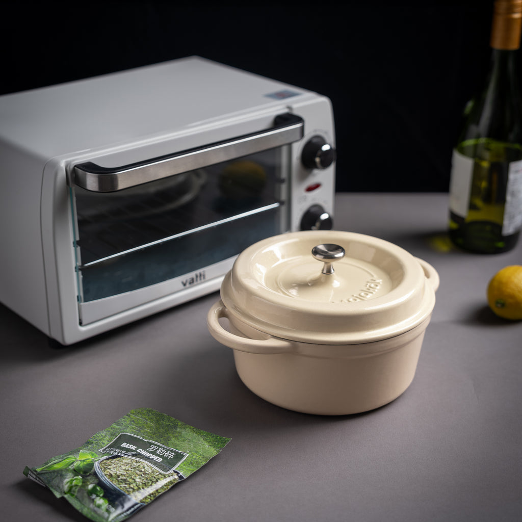 Mojakök 18cm Classic Dutch Oven 1.9QT Cocotte - Beige