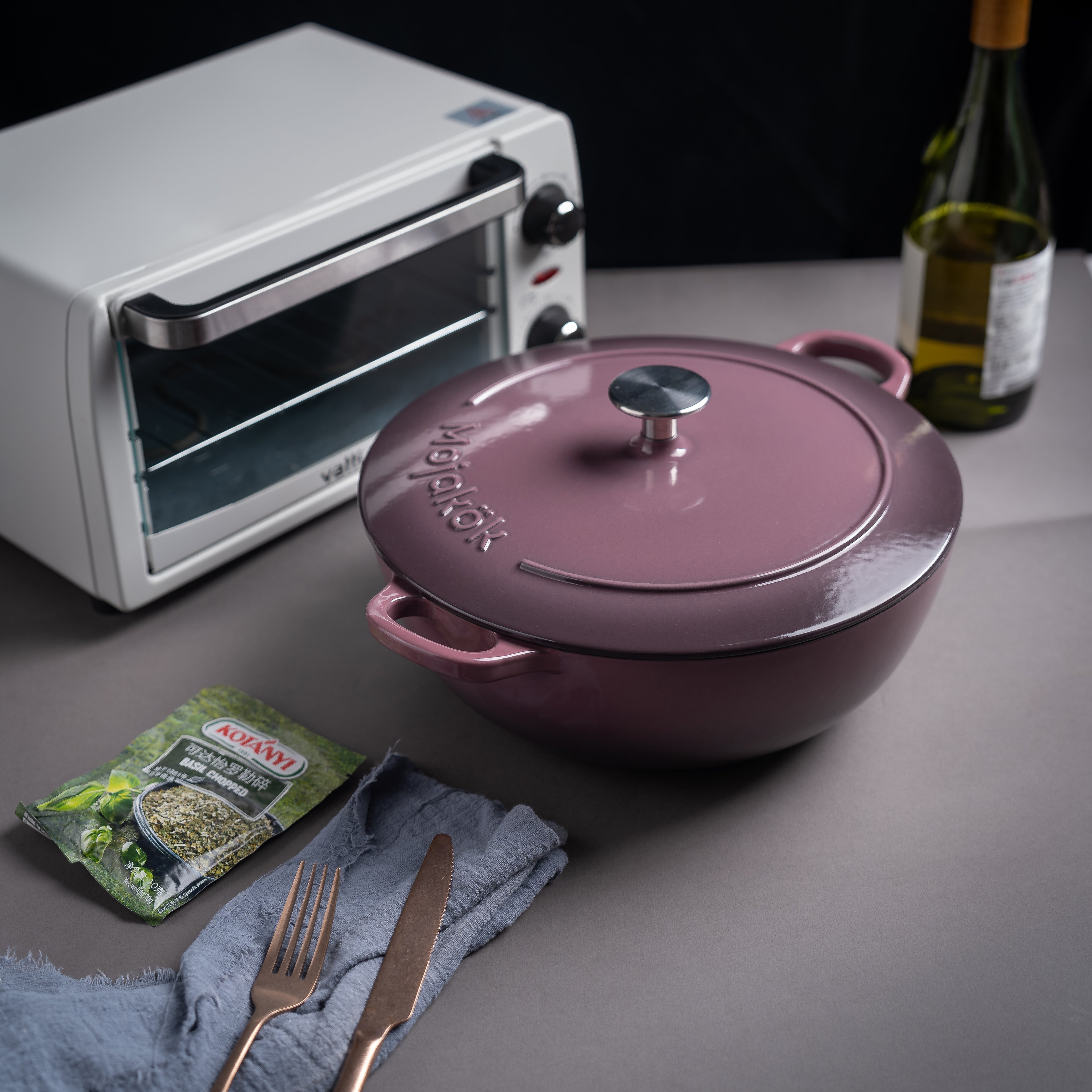 Mojakök 28cm Enameled Cast Iron Dutch Oven 5QT - Fig Purple