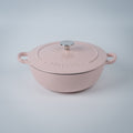 Mojakök 26cm 3.9QT Enameled Cast iron shallow Cocotte- Pink
