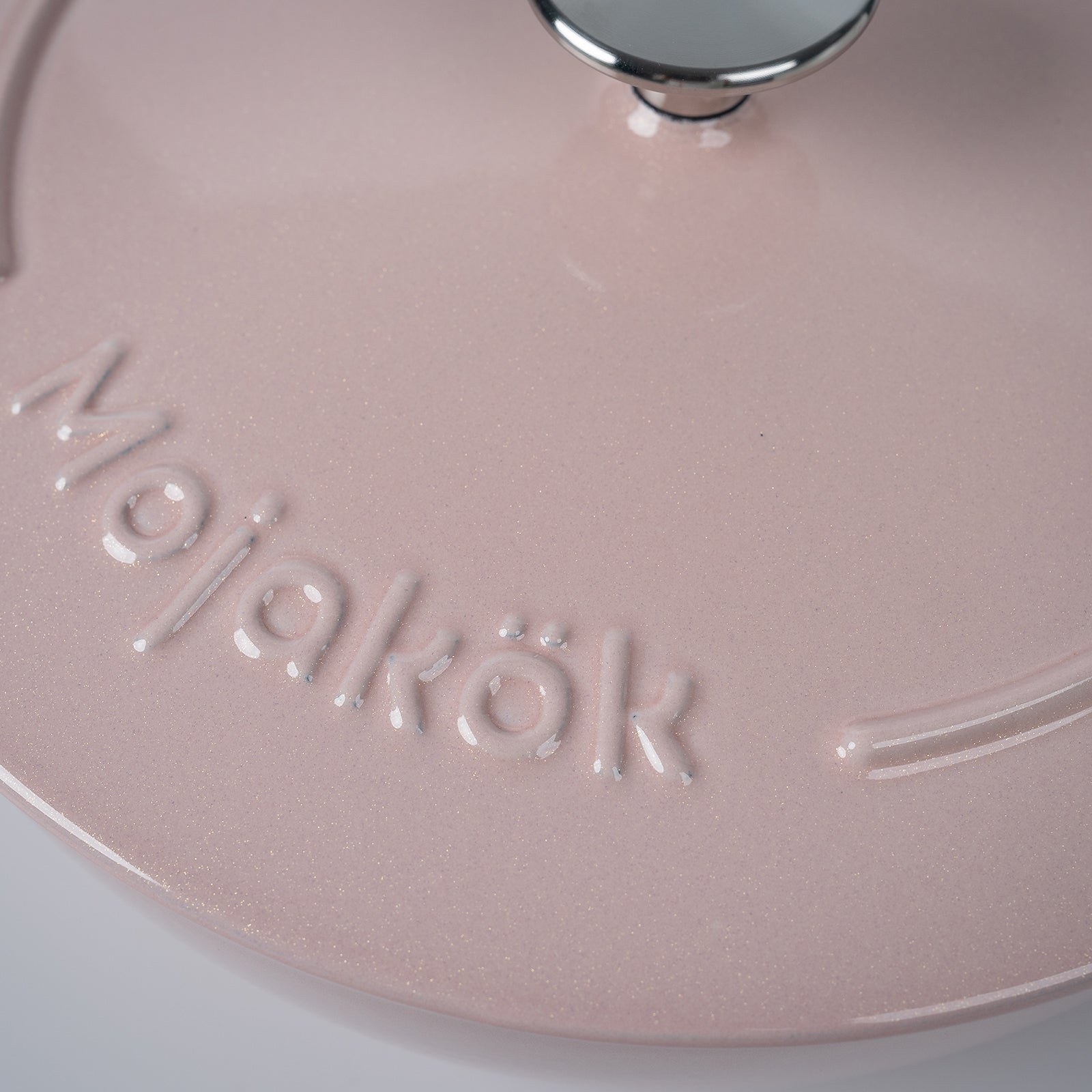 Mojakök 26cm 3.9QT Enameled Cast iron shallow Cocotte- Pink