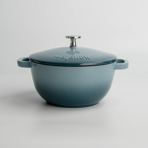 Mojakök 20cm Deep Dutch Oven 2.54QT Cocotte- Caribbean Blue