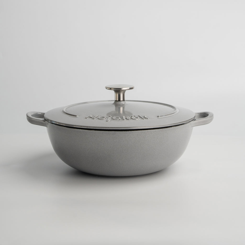 Mojakök 24cm 2.96QT Shallow Cocotte- Platinum Gray