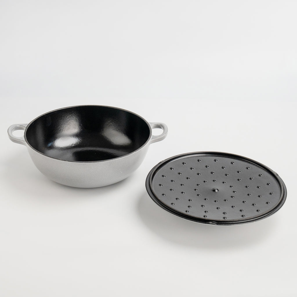 Mojakök 24cm 2.96QT Shallow Cocotte- Platinum Gray