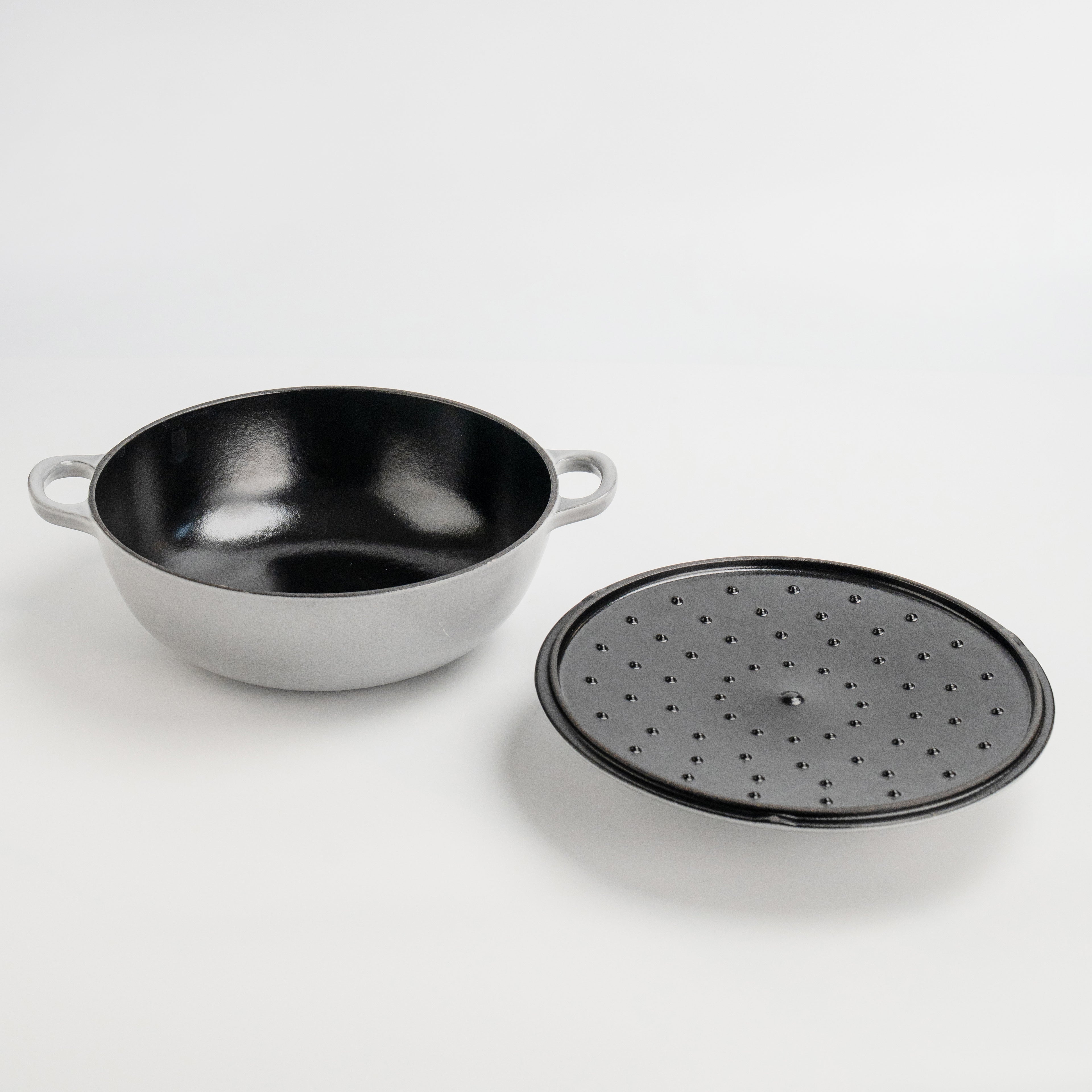 Mojakök 24cm 2.96QT Shallow Cocotte- Platinum Gray