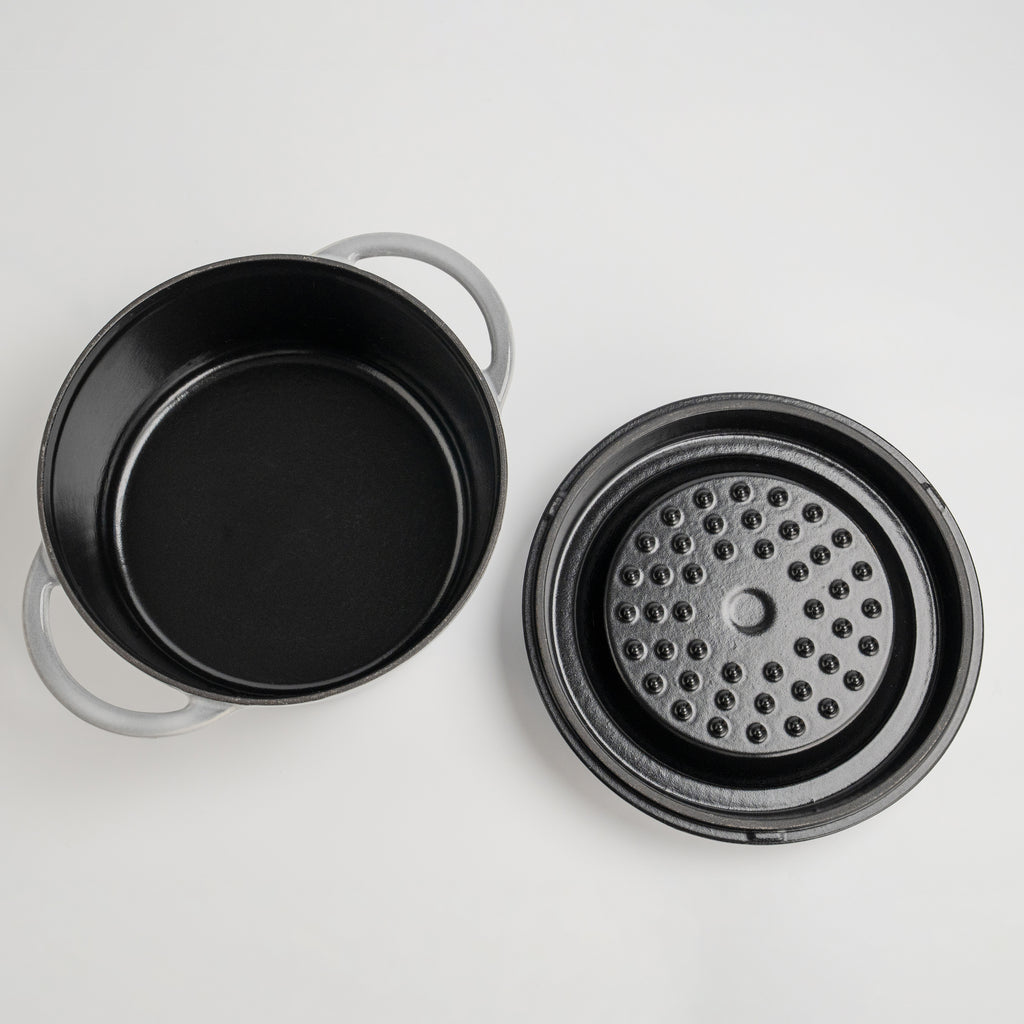 Mojakök 22cm Dutch Oven 3.32QT Classic round Cocotte- Truffle white