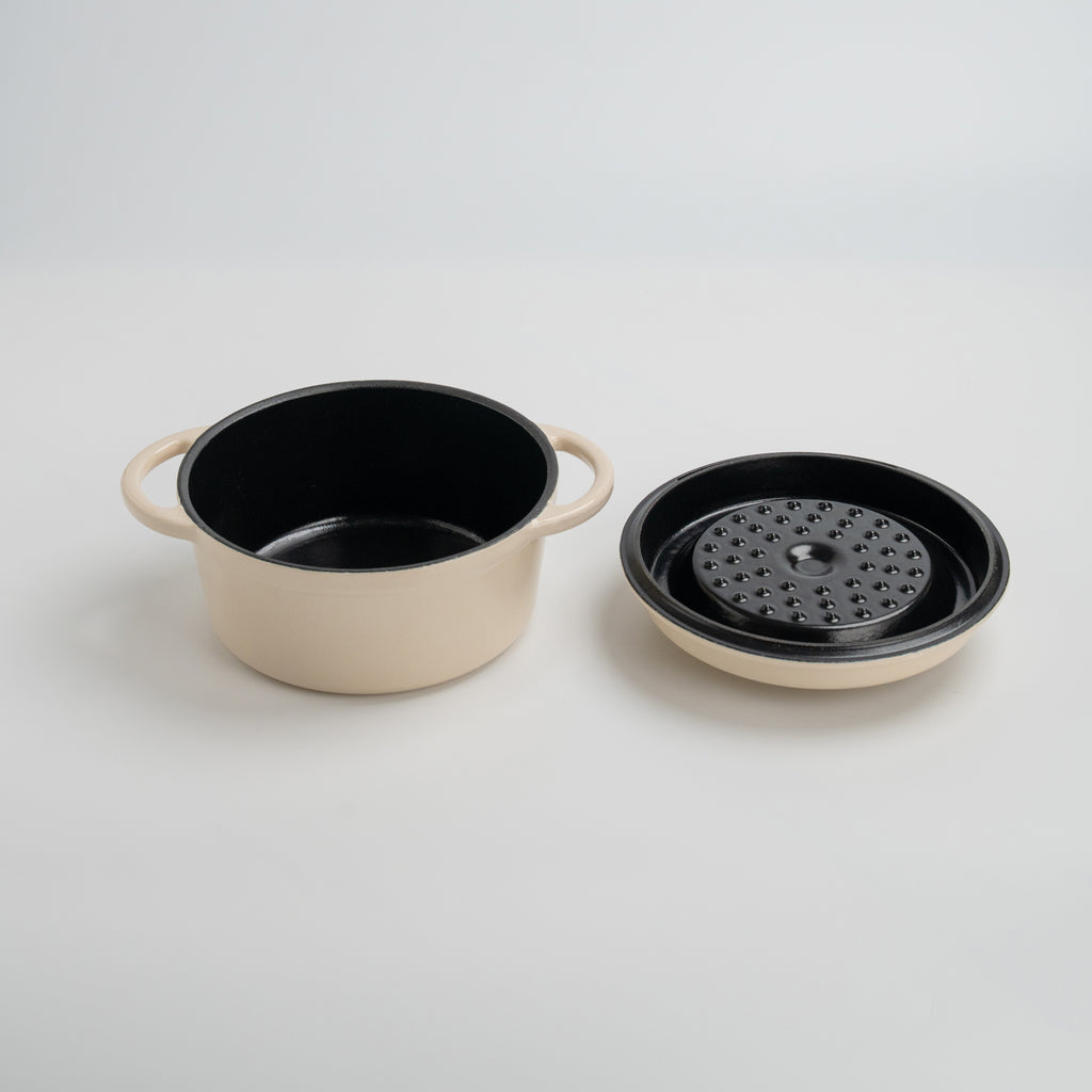 Mojakök 18cm Classic Dutch Oven 1.9QT Cocotte - Beige