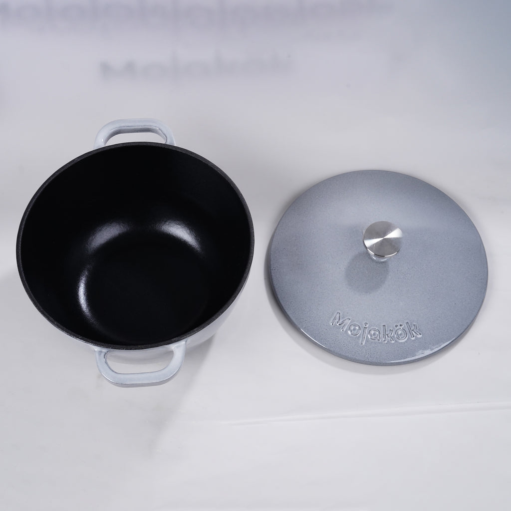 Mojakök 20cm Deep Oven 2.54QT Cocotte - Truffle White