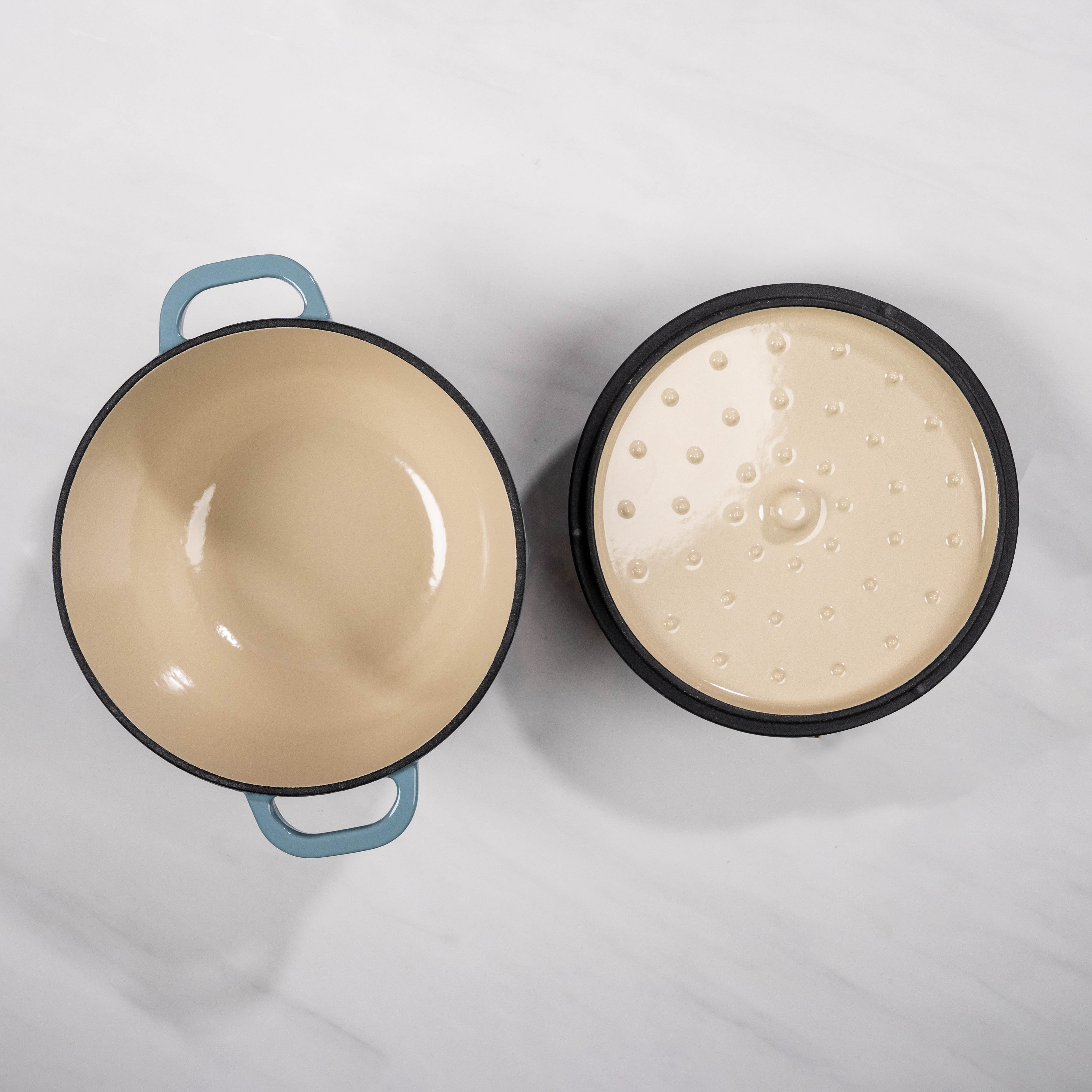 Mojakök 20cm Deep Dutch Oven 2.54QT Cocotte- Caribbean Blue