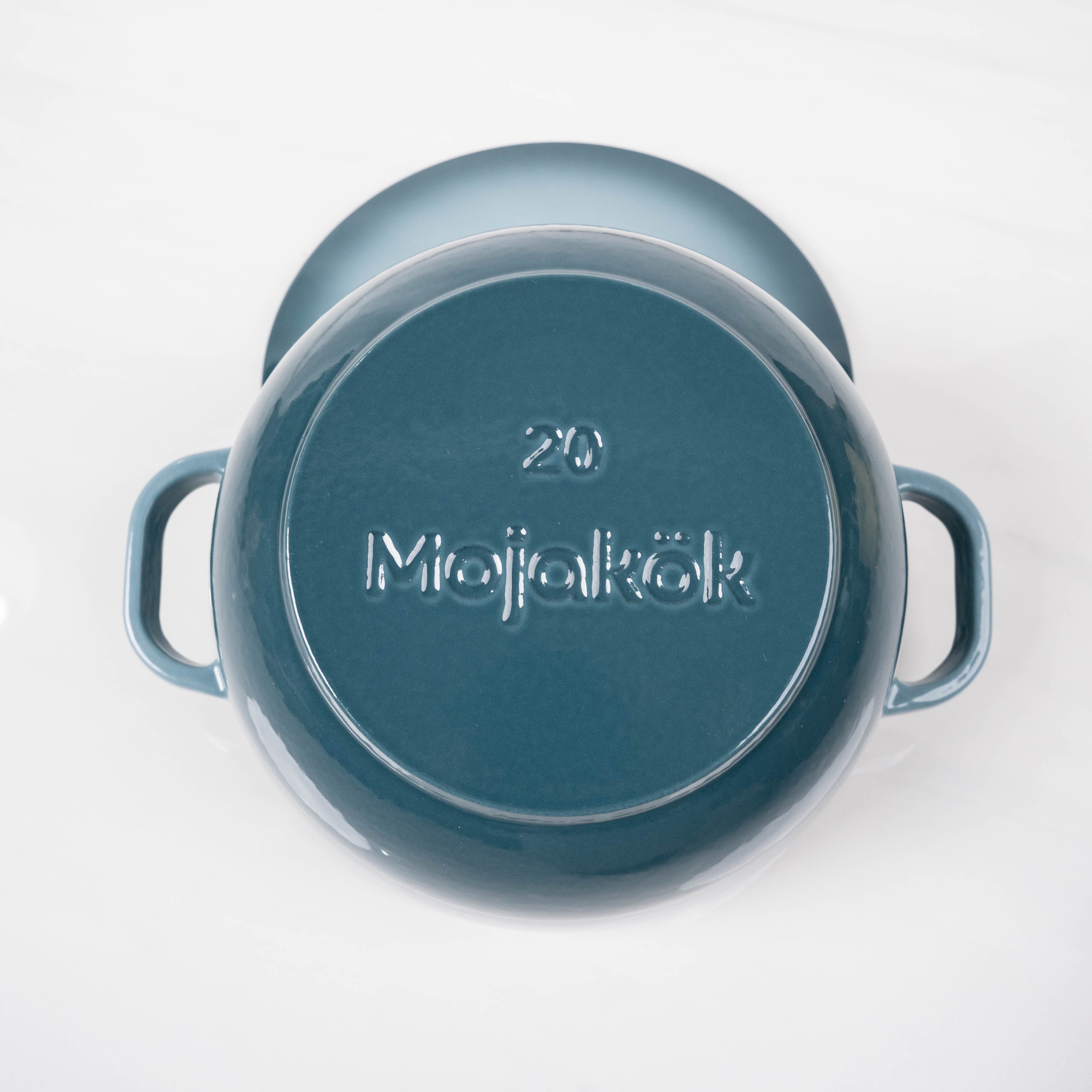 Mojakök 20cm Deep Dutch Oven 2.54QT Cocotte- Caribbean Blue