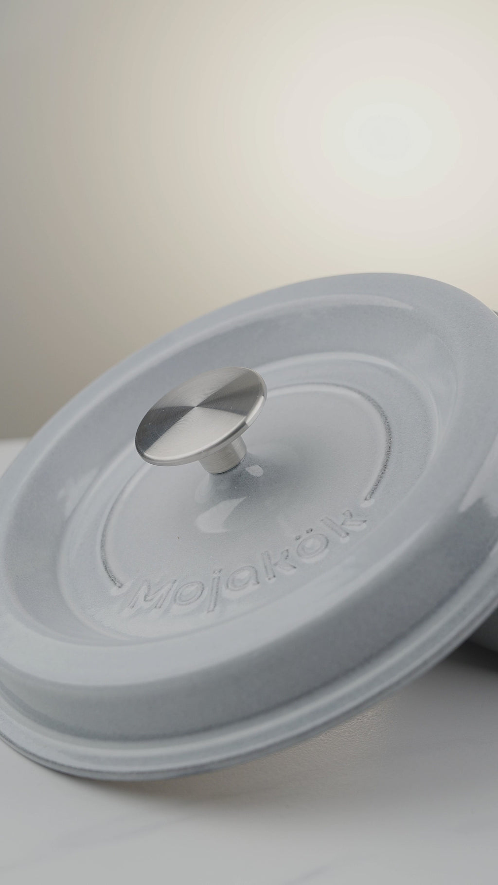 Mojakök 22cm Dutch Oven 3.32QT Classic round Cocotte- Truffle white