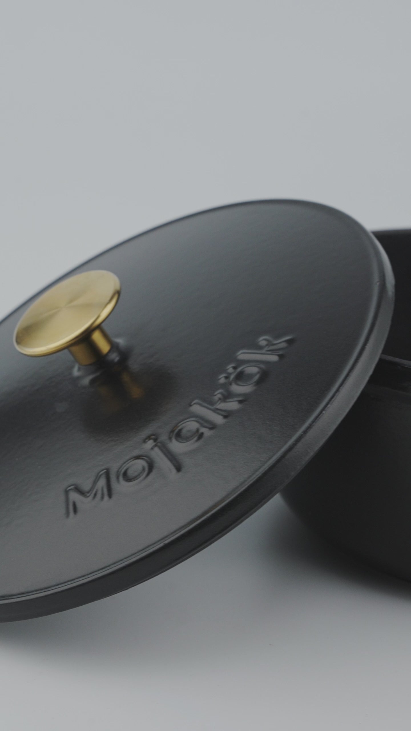 Mojakök 23cm Enameled Cast Iron Dutch Oven 4QT - Matte Black